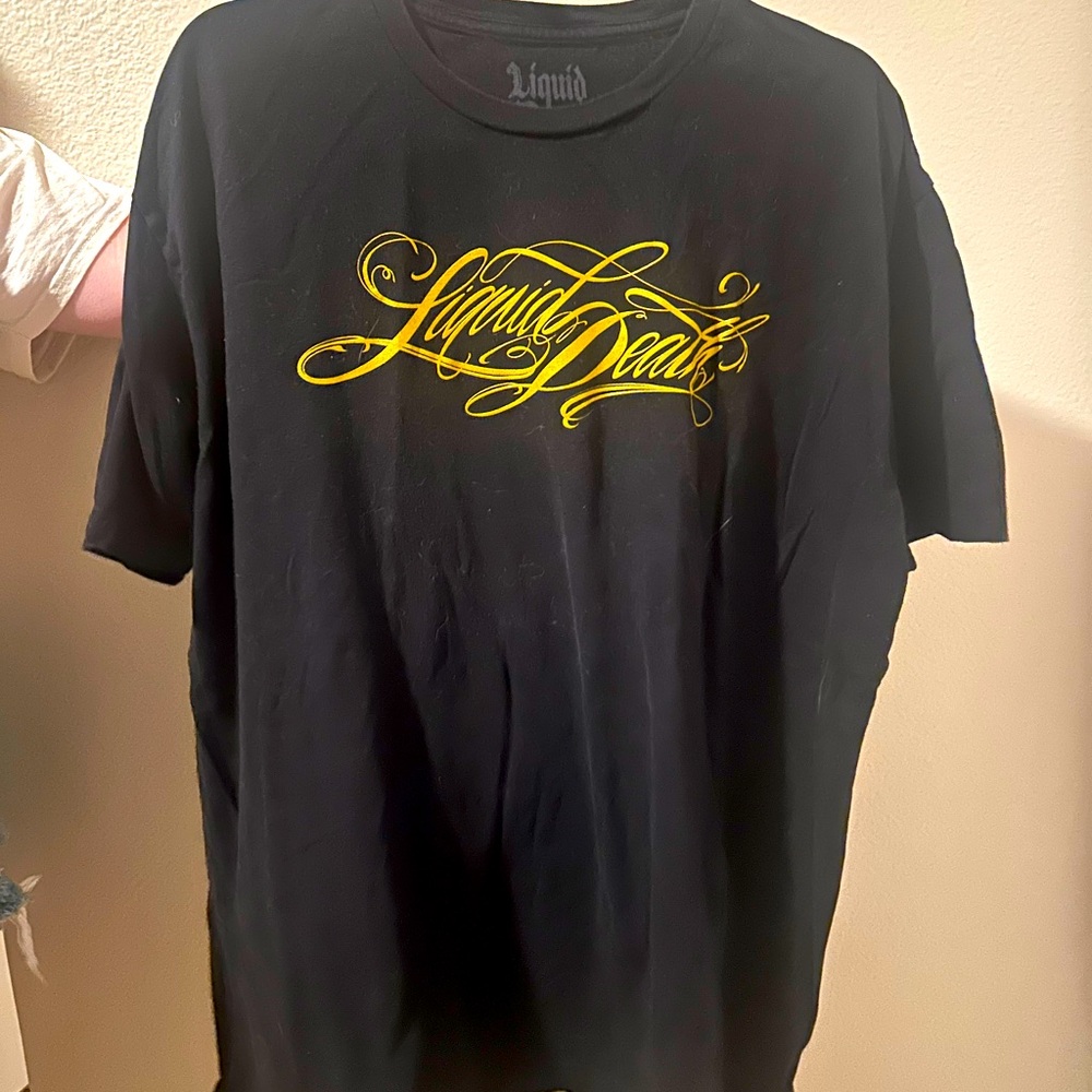 Liquid Death Gold Printed T-Shirt